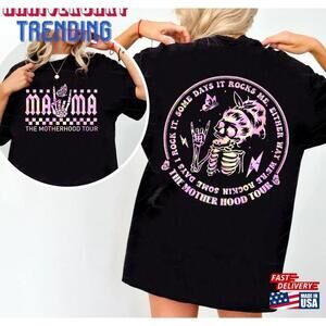 Mama The Motherhood Tour Some Days I Rock It Shirt Lighting Bold Unisex 2 Sided